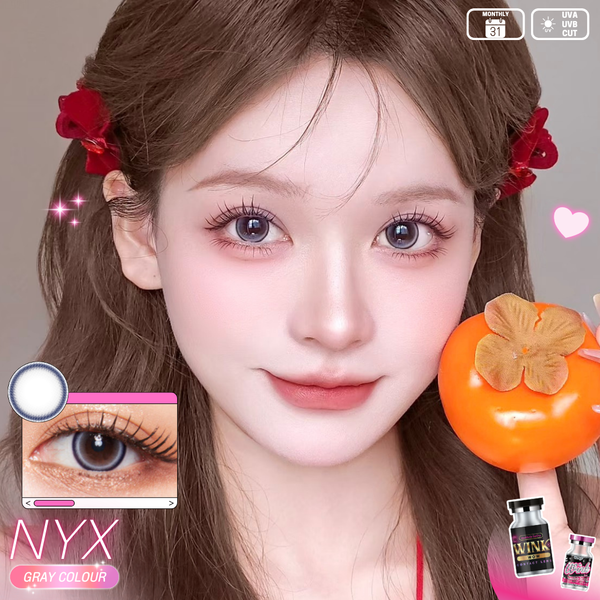 NYX Gray Color Lenses by Wink Lens – Cosmetic Eye Enhancers