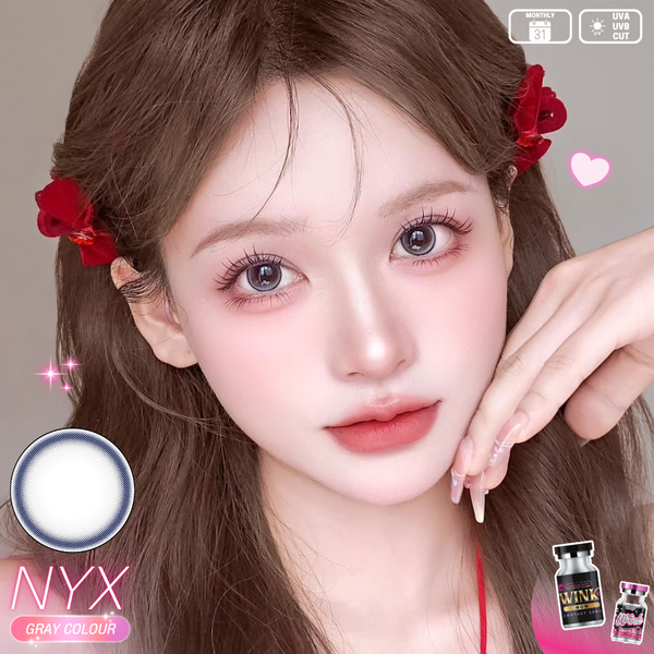 NYX Gray Color Lenses by Wink Lens – Cosmetic Eye Enhancers