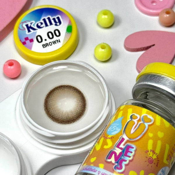U Lens Kelly Brown Cosmetic Contact Lenses Display