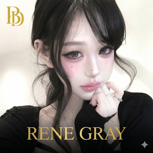 Album cover with a person wearing a black outfit, featuring the text 'Rene Gray' and a logo.