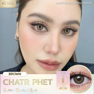 Chatr Phet Brown Lenses by MUTeLU Lens – full-face photo showing fashion lens effect
