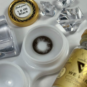 Dark Pearl Black Color Lenses by We Wink – product detail and lens design zoom