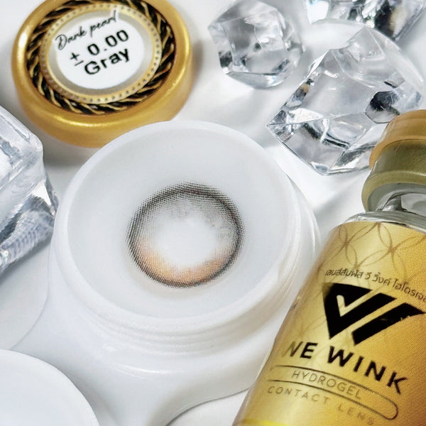 Dark Pearl Gray Color Lenses by We Wink – product detail and lens design zoom