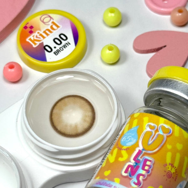 Kind Brown Color Lenses by U Lens – product detail and lens design zoom 