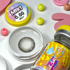Miki Gray Color Lenses by U Lens – product detail and lens design zoom  