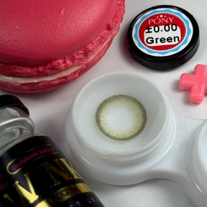 Pony Green Color Lenses by Wink Lens – product detail and lens design zoom