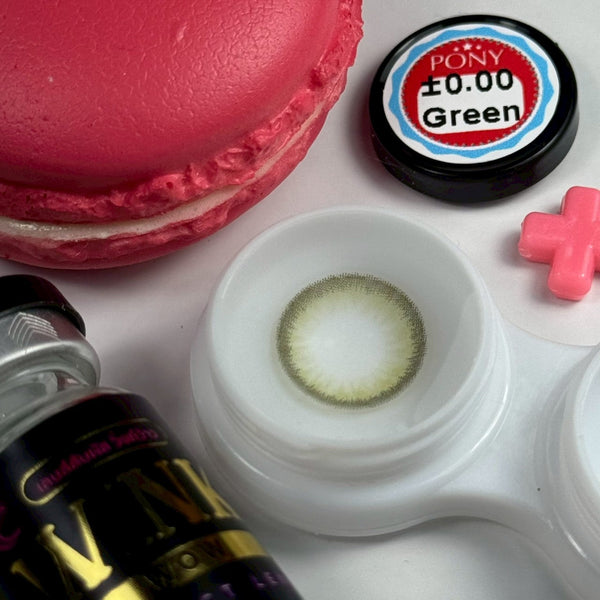 Pony Green Color Lenses by Wink Lens – product detail and lens design zoom