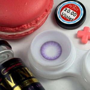 Pony Violet Color Lenses by Wink Lens – product detail and lens design zoom