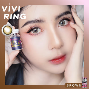 Vivi Ring Brown Lenses by Wink Lens – product detail and lens design zoom